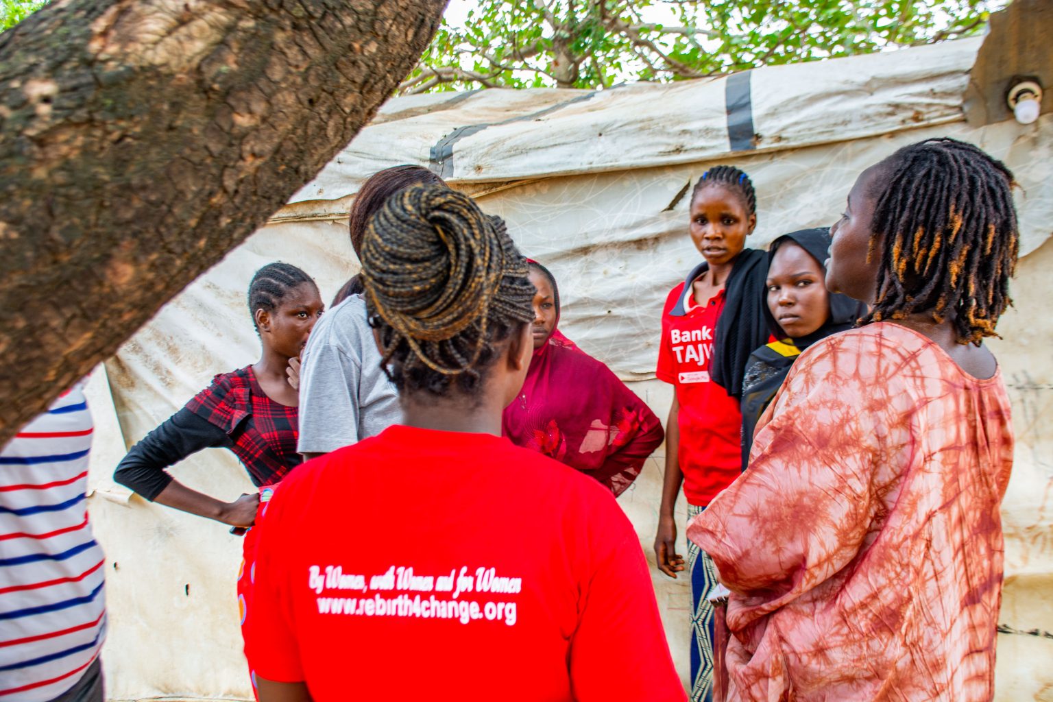 Project Rebirth working with women in a community